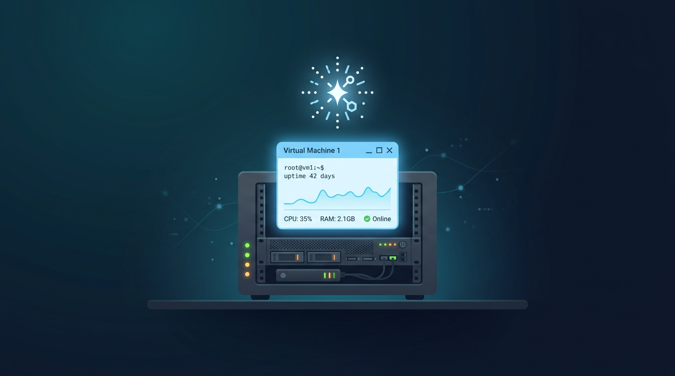 Banner: self-hosted AI agent on a home KVM lab